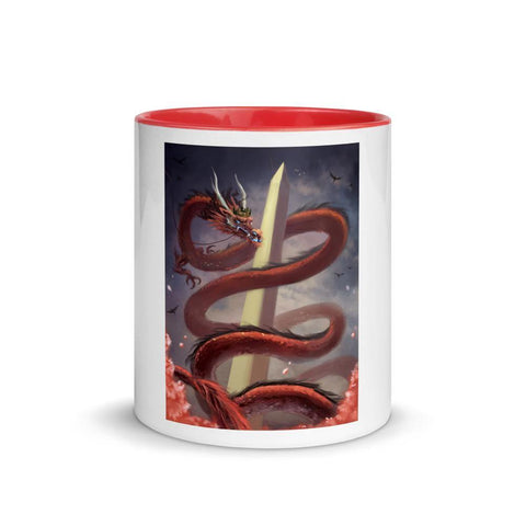 DC Unique Painted Dragon Inside Color Mug - From Sakura With Love