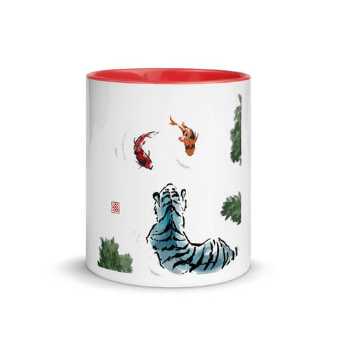 Tiger Koi Mug with Color Inside - From Sakura With Love