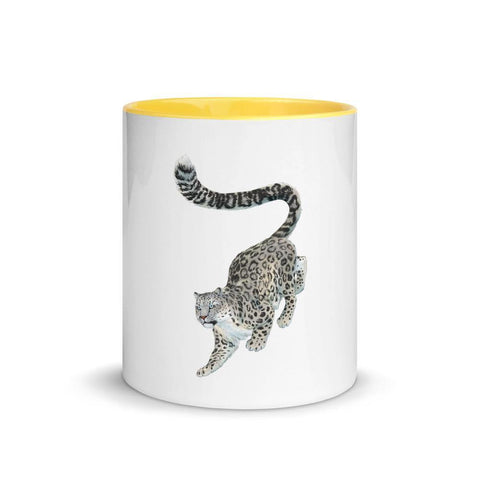 Snow Leopard Mug with Color Inside - From Sakura With Love