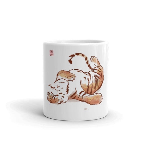 Tiger Playful White Mug - From Sakura With Love