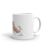 Tiger Fighting White Mug - From Sakura With Love