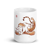 Tiger Playful White Mug - From Sakura With Love