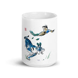 Tiger Peacock Mug White - From Sakura With Love