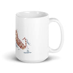 Tiger Fighting White Mug - From Sakura With Love